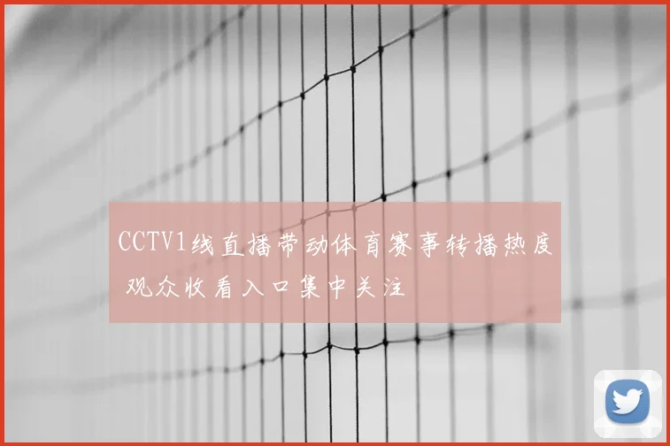CCTV1线直播带动体育赛事转播热度 观众收看入口集中关注